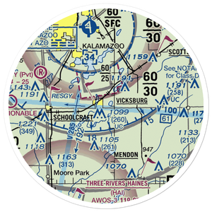 Thrall Lake Airport (7MI3) VFR Sectional Sticker (20 mile)