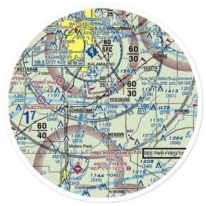 Thrall Lake Airport (7MI3) VFR Sectional Sticker (30 mile)