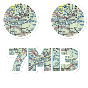 Thrall Lake Airport (7MI3) VFR Sectional Sticker Pack