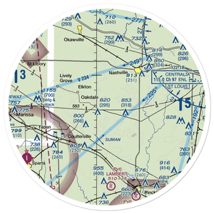 Brammeier Airport (7LL9) VFR Sectional Sticker (30 mile)