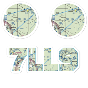 Brammeier Airport (7LL9) VFR Sectional Sticker Pack