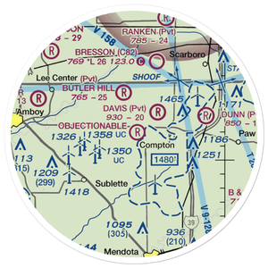 Gehant Airport (7LL6) VFR Sectional Sticker (20 mile)