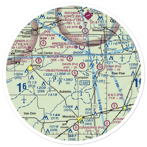 Gehant Airport (7LL6) VFR Sectional Sticker (30 mile)