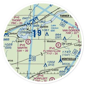 Bakers Strip (7LL4) VFR Sectional Sticker (20 mile)