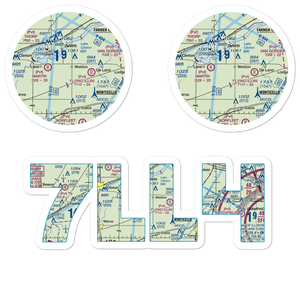 Bakers Strip (7LL4) VFR Sectional Sticker Pack