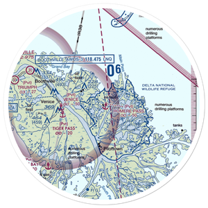 Romere Pass Seaplane Base (7LA7) VFR Sectional Sticker (30 mile)