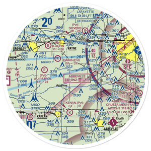 Gladney Airport (7LA4) VFR Sectional Sticker (30 mile)
