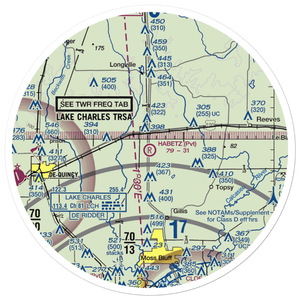 Habetz Airport (7LA3) VFR Sectional Sticker (30 mile)