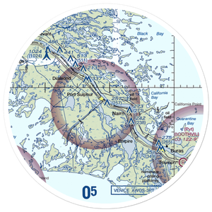 Birdwin Airport (7LA1) VFR Sectional Sticker (30 mile)