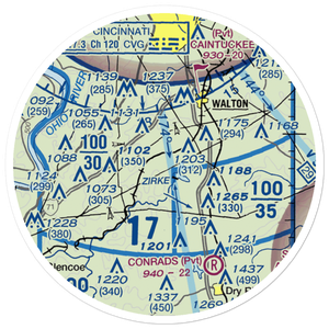 Ryan Field (7KY2) VFR Sectional Sticker (20 mile)