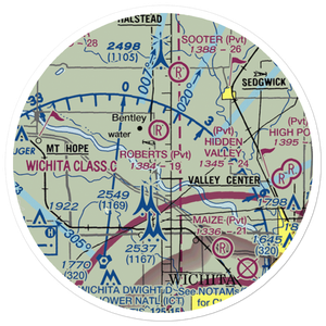 Eagle Field (7KS9) VFR Sectional Sticker (20 mile)
