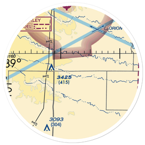 Evans Airport (7KS7) VFR Sectional Sticker (20 mile)