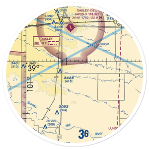 Evans Airport (7KS7) VFR Sectional Sticker (30 mile)