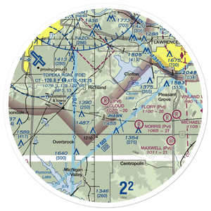 Cloud Airport (7KS2) VFR Sectional Sticker (30 mile)