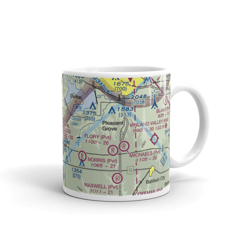 Cloud Airport (7KS2) VFR Sectional  Mug 