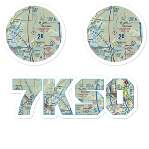 Flying T Airport (7KS0) VFR Sectional Sticker Pack