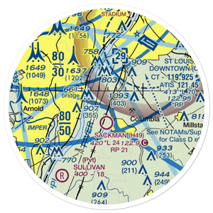 King Airport (7IS9) VFR Sectional Sticker (20 mile)
