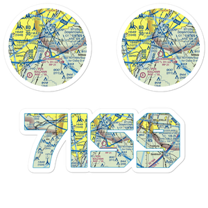 King Airport (7IS9) VFR Sectional Sticker Pack