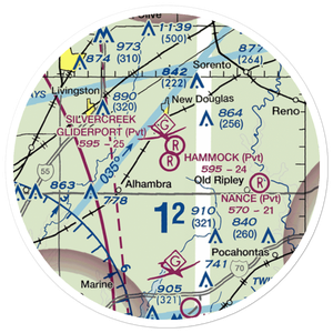 Hammock Field (7IS7) VFR Sectional Sticker (20 mile)
