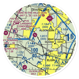 Koppie Airport (7IS5) VFR Sectional Sticker (20 mile)