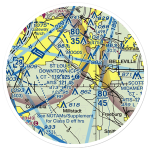 Aero Estates Airport (7IS2) VFR Sectional Sticker (20 mile)