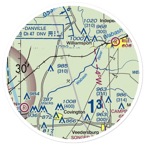 Gary Johnson Field (7IN7) VFR Sectional Sticker (20 mile)