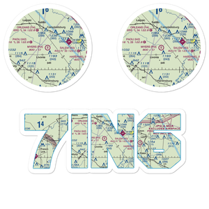 Myers Farm Airport (7IN6) VFR Sectional Sticker Pack