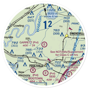 Garrett Field (7IN3) VFR Sectional Sticker (20 mile)
