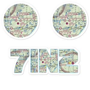 Flying Crown Airport (7IN2) VFR Sectional Sticker Pack