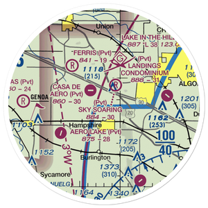 Edward Getzelman Airport (7IL7) VFR Sectional Sticker (20 mile)