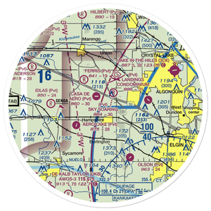 Edward Getzelman Airport (7IL7) VFR Sectional Sticker (30 mile)