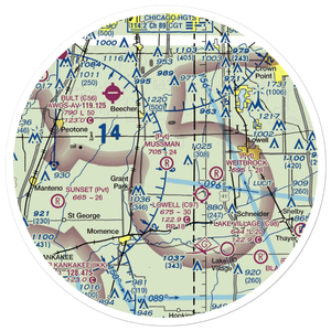 Mussman Airport (7IL0) VFR Sectional Sticker (30 mile)