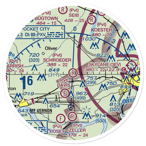 Schroeder Private Airport (7II3) VFR Sectional Sticker (20 mile)