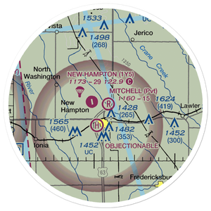 Mitchell Field (7IA7) VFR Sectional Sticker (20 mile)