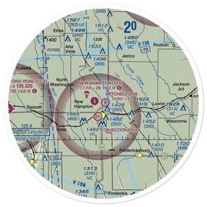 Mitchell Field (7IA7) VFR Sectional Sticker (30 mile)