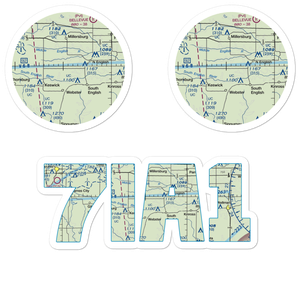 White Pigeon Airport (7IA1) VFR Sectional Sticker Pack