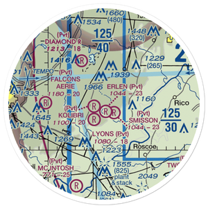 Smisson Field (7GA9) VFR Sectional Sticker (20 mile)