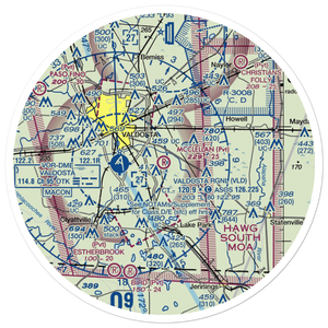 Mcclellan Airport (7GA2) VFR Sectional Sticker (30 mile)