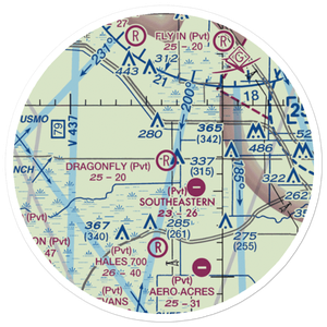 Dragonfly Airport (7FL8) VFR Sectional Sticker (20 mile)
