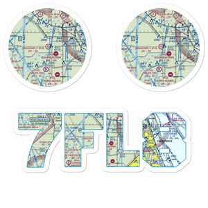 Dragonfly Airport (7FL8) VFR Sectional Sticker Pack