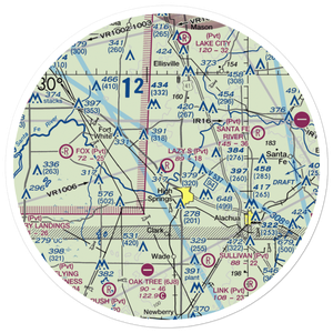 Lazy S Farm Airport (7FL7) VFR Sectional Sticker (30 mile)