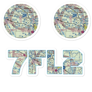 Wellborn STOLport (7FL2) VFR Sectional Sticker Pack