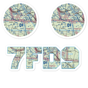 Estherbrook Aerodrome (7FD9) VFR Sectional Sticker Pack