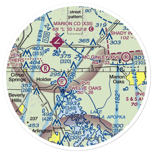 Drake Ranch Airport (7FD2) VFR Sectional Sticker (20 mile)