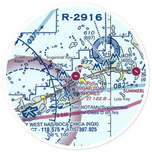 Sugar Loaf Shores Airport (7FA1) VFR Sectional Sticker (20 mile)