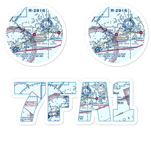 Sugar Loaf Shores Airport (7FA1) VFR Sectional Sticker Pack