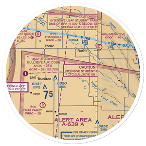 Vantage View Airport (7CO6) VFR Sectional Sticker (30 mile)