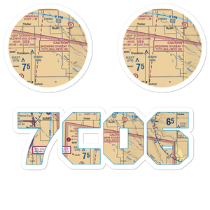 Vantage View Airport (7CO6) VFR Sectional Sticker Pack