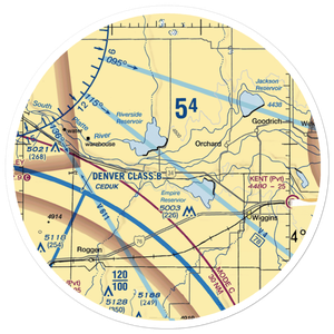 Yocam Ranch Airport (7CO5) VFR Sectional Sticker (30 mile)