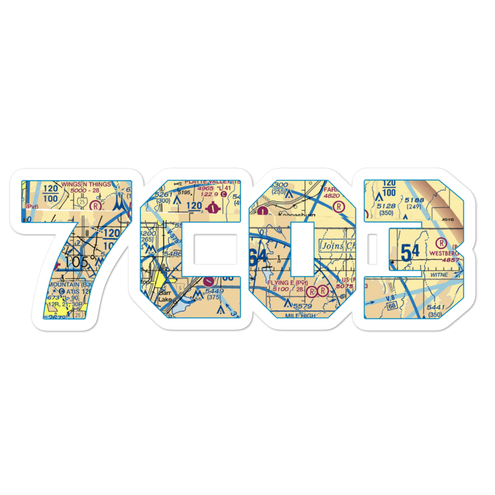 Lindys Airpark (7CO3) VFR Sectional Sticker 
